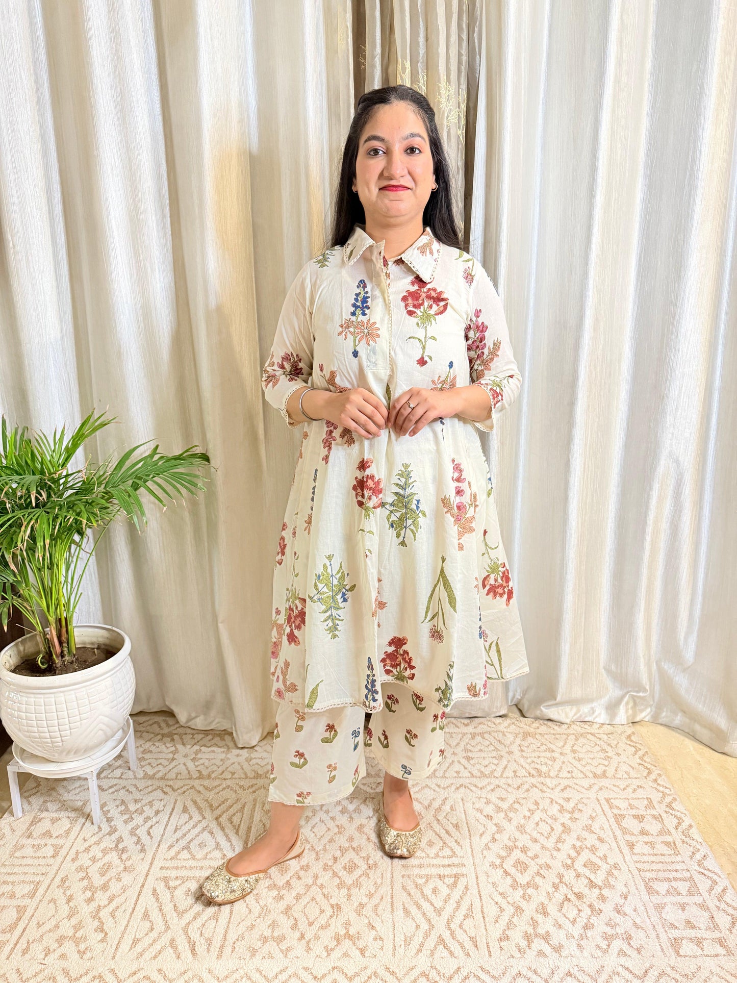 Aura Mul Cotton Kurta Set