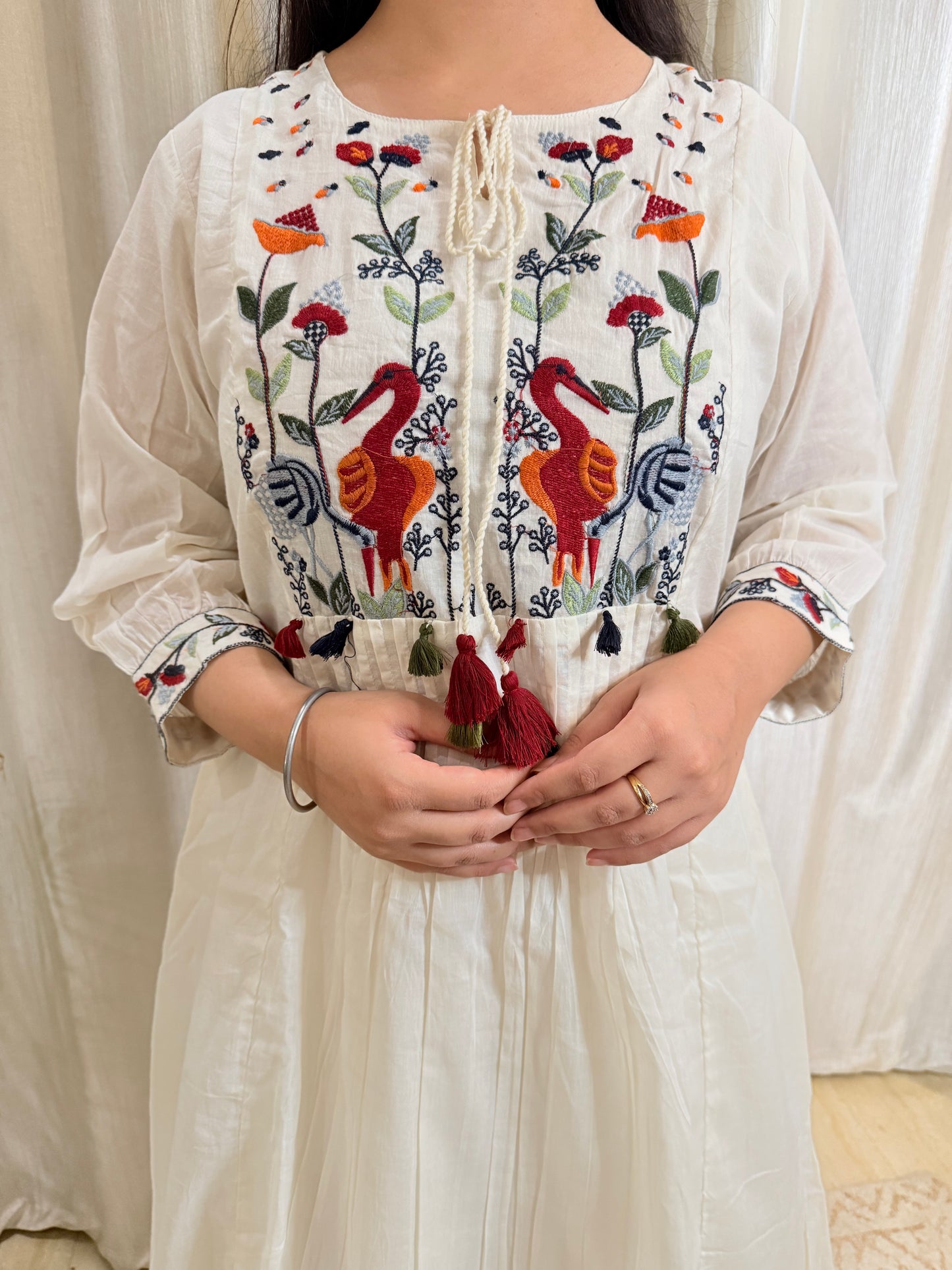 Gulnaar Mul Cotton Kurta Set