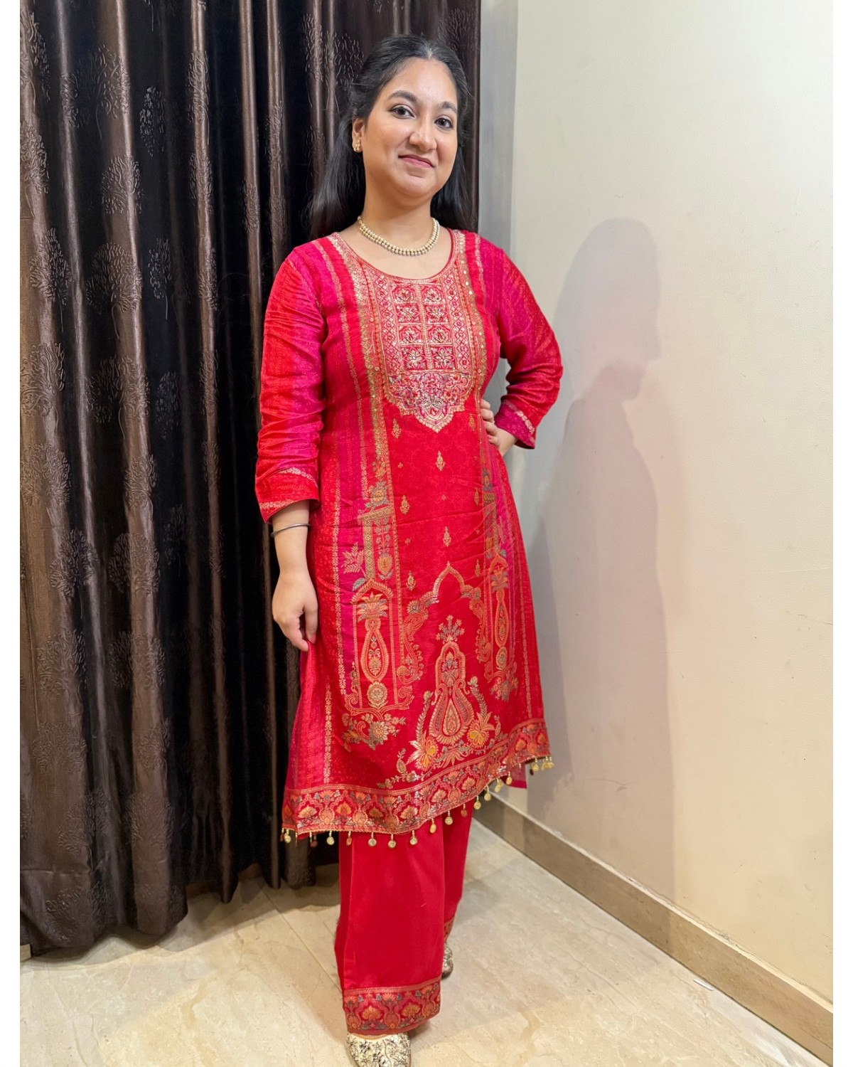 ruvira festive suit set for karwa chauth weddings diwali, pooja, parties