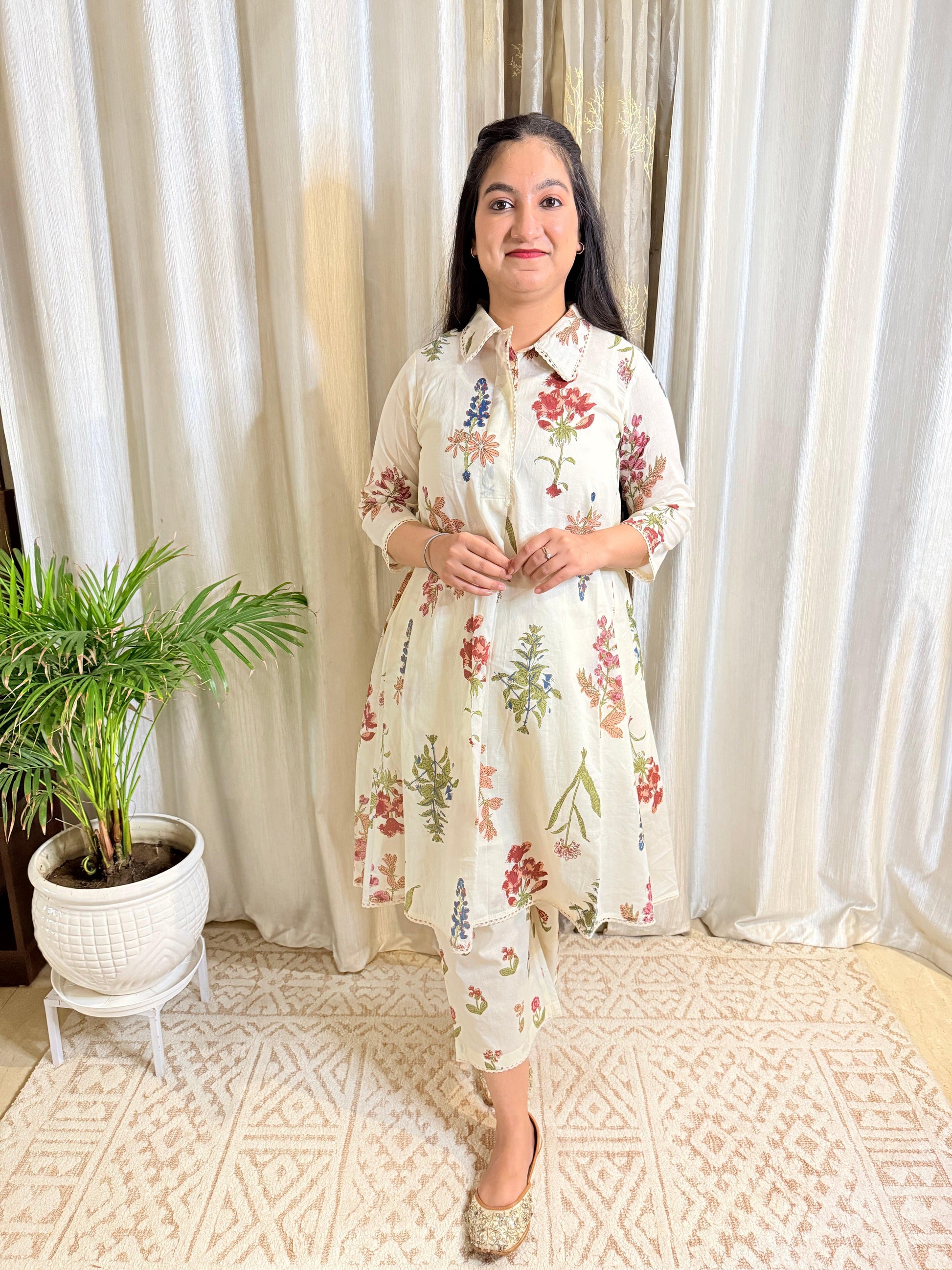 Aura Mul Cotton Kurta Set