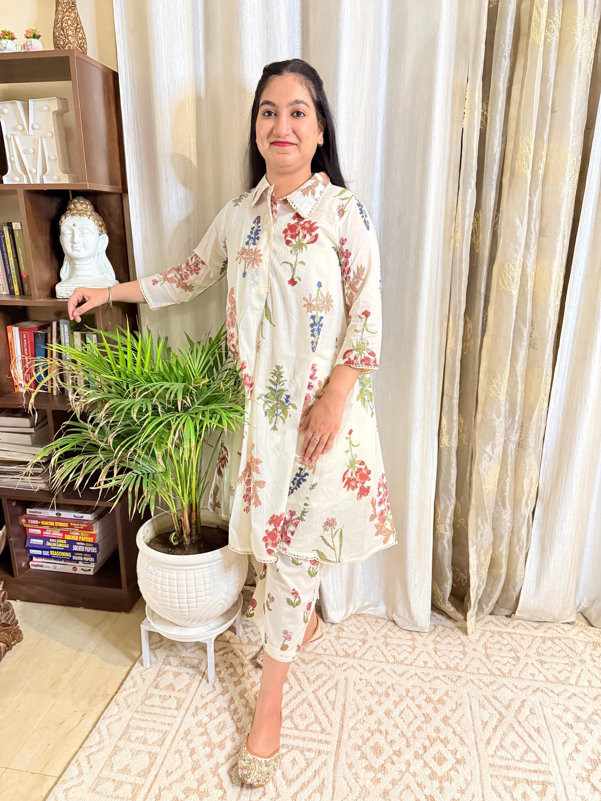 Aura Mul Cotton Kurta Set