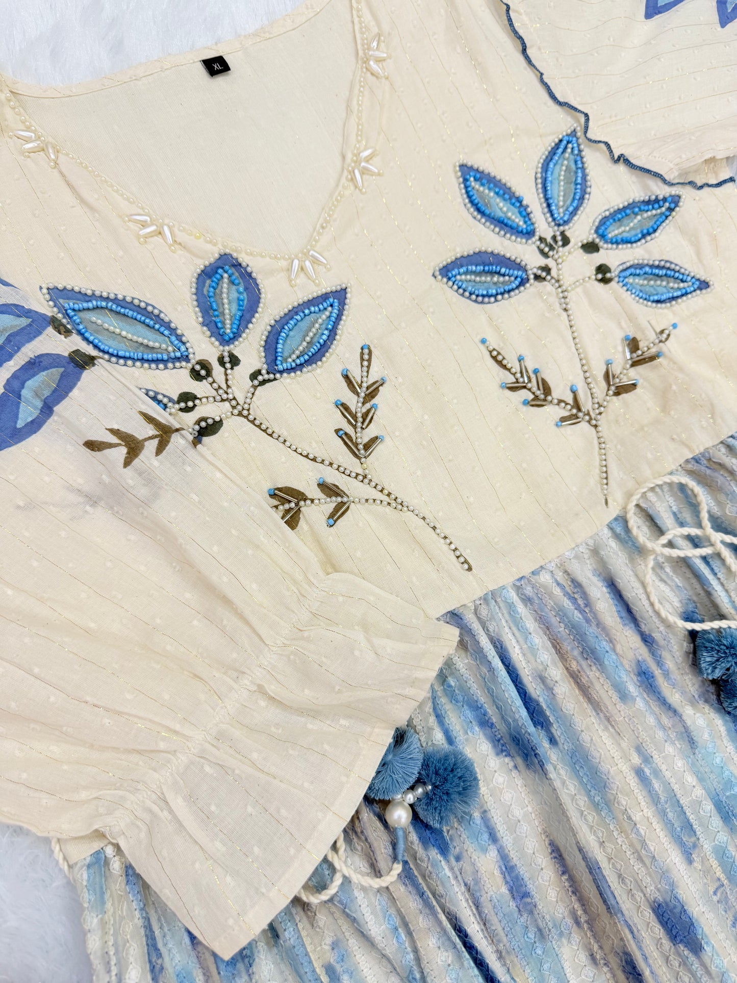 Blue Blossom Short Dress