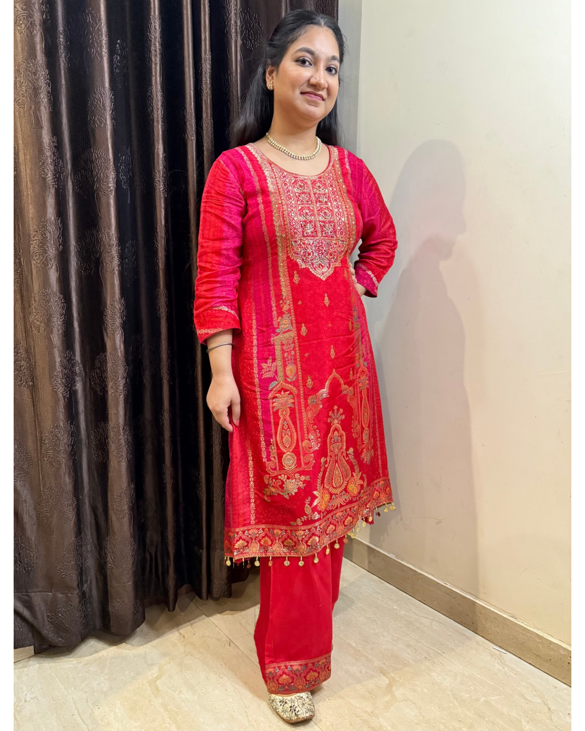 ruvira festive suit set for karwa chauth weddings diwali, pooja, parties