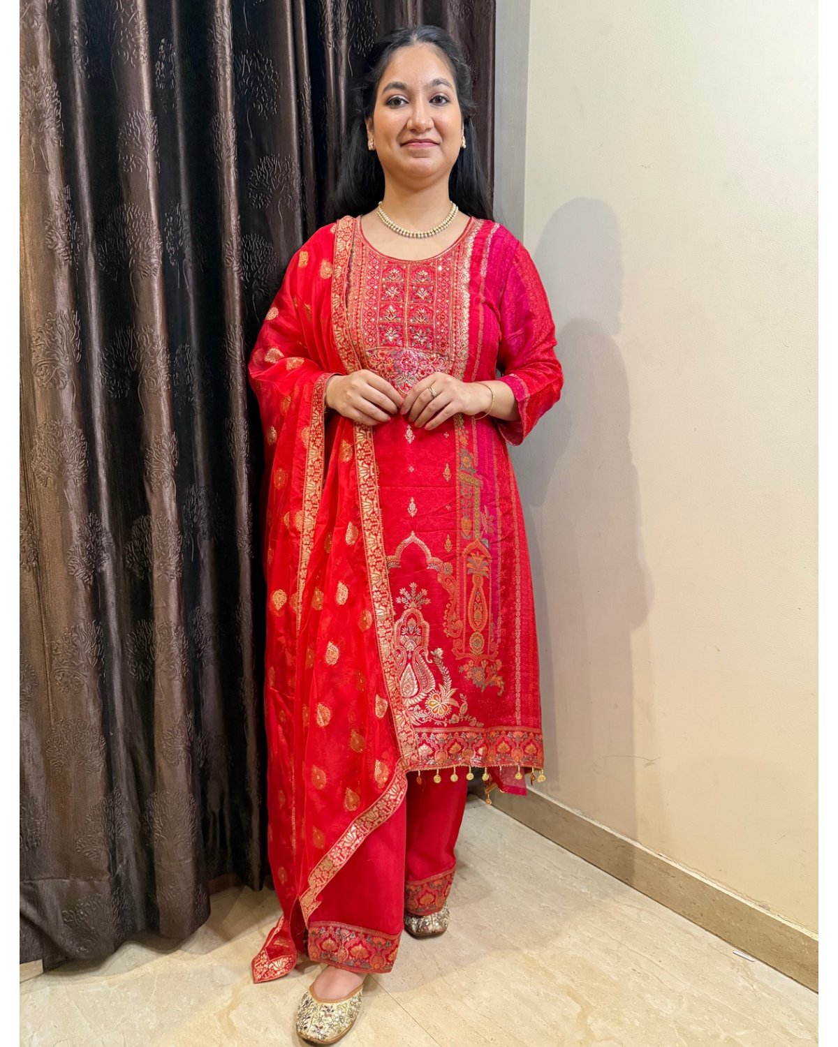 ruvira festive suit set for karwa chauth weddings diwali, pooja, parties